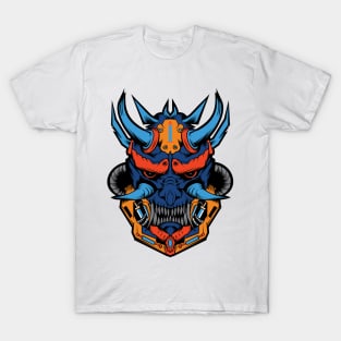 Angry Samurai Mecha Head T-Shirt